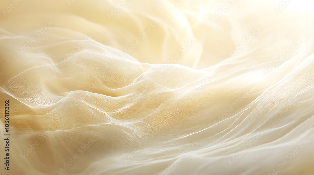 Aufkleber Abstract blur soft focus soft blinking light beige horizontal copy space background