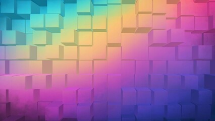 Cube Extrude pastel grainy gradient abstract background, noise texture effect, banner poster header design