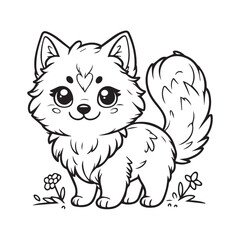 Cat Drawing vector design 