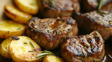 Juicy lamb chops with a rosemary garlic marinade, perfectly seared