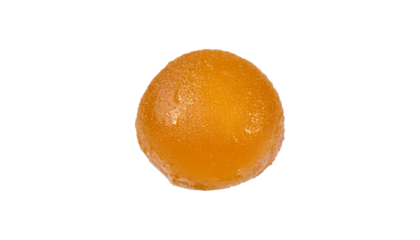 Yellow Indian Bundi Laddu on transparent backgorund