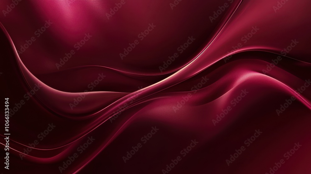 Poster abstract red swirling background with soft lines - elegant and modern design.