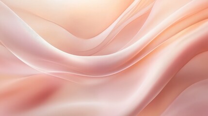 Obraz premium Abstract Pink and Orange Gradient Background with Soft Wavy Lines.