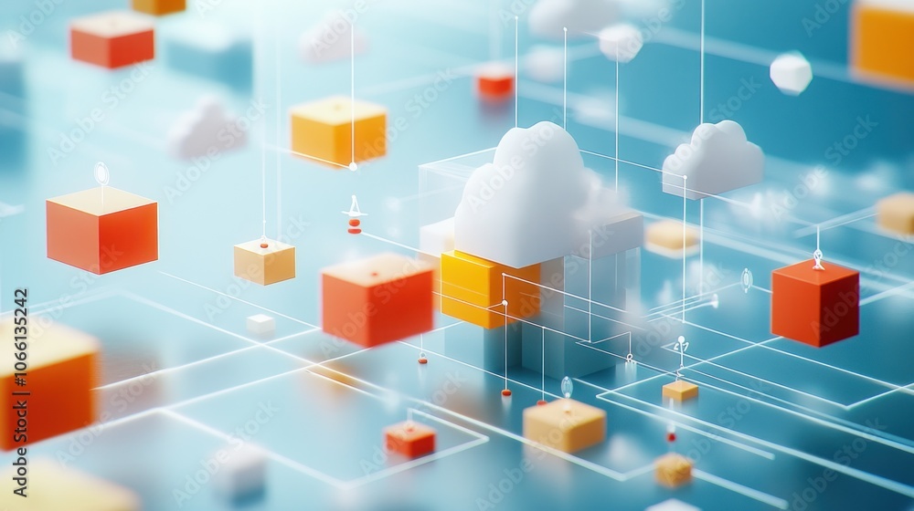 Poster Abstract 3D Representation of a Cloud Computing Network