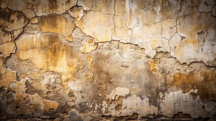 Fototapeta premium Awe-inspiring texture of a weathered wall with cracks, revealing layers of age and the passage of time