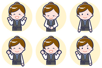 女性バーテンダーのポーズセット_02