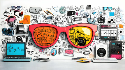 Music Inspiration, creative, idea, concept, sketch, doodle