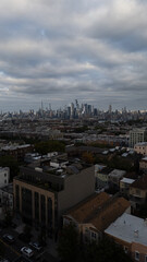 Capturing the urban charm of Jersey City Heights, this aerial view showcases the vibrant...