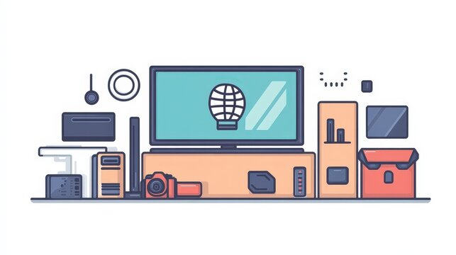Screen TVs clip art preview