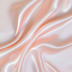 Obraz premium Smooth Peach Satin Fabric Texture, silk, soft, elegant, luxurious, background