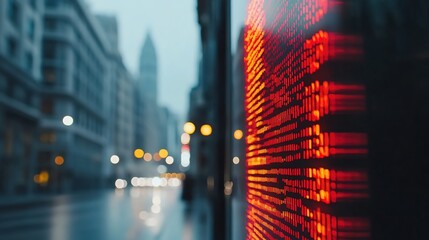 Calculator Display Showing Rising Numbers in City Setting