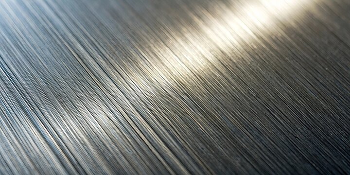 A close-up perspective of a smooth, reflective surface with delicate parallel lines creating a captivating geometric pattern, illuminated by a subtle, diffused light source.