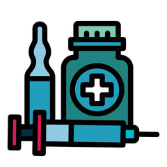 Obraz premium Ampoule Icon