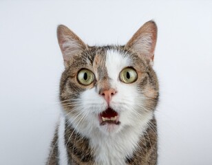 Obraz premium surprised cute kitten cat