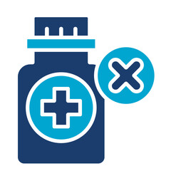 Obraz premium Contraindication Icon