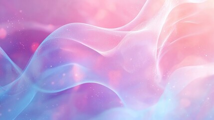 Abstract Pink and Blue Swirling Background with Sparkles