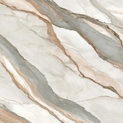 Naklejka premium Abstract marble texture with light grey, beige, and brown veins.