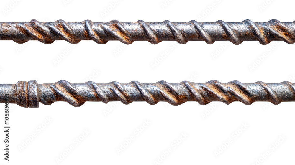 Poster prison iron bars isolated on a transparent background for design use generative ai
