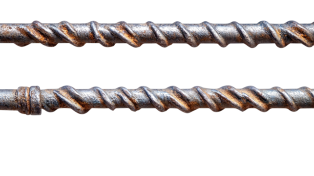 Prison Iron Bars Isolated on a Transparent Background for Design Use Generative AI