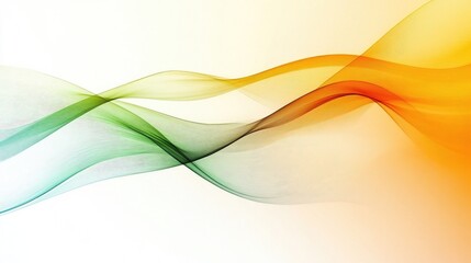 Abstract Colorful Waves in Gradient Design