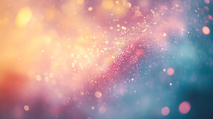 Obraz premium Soft pastel background with shimmering light particles