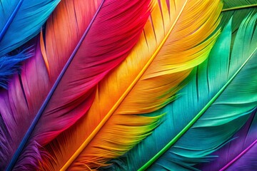 Fototapeta premium colorful feathers background