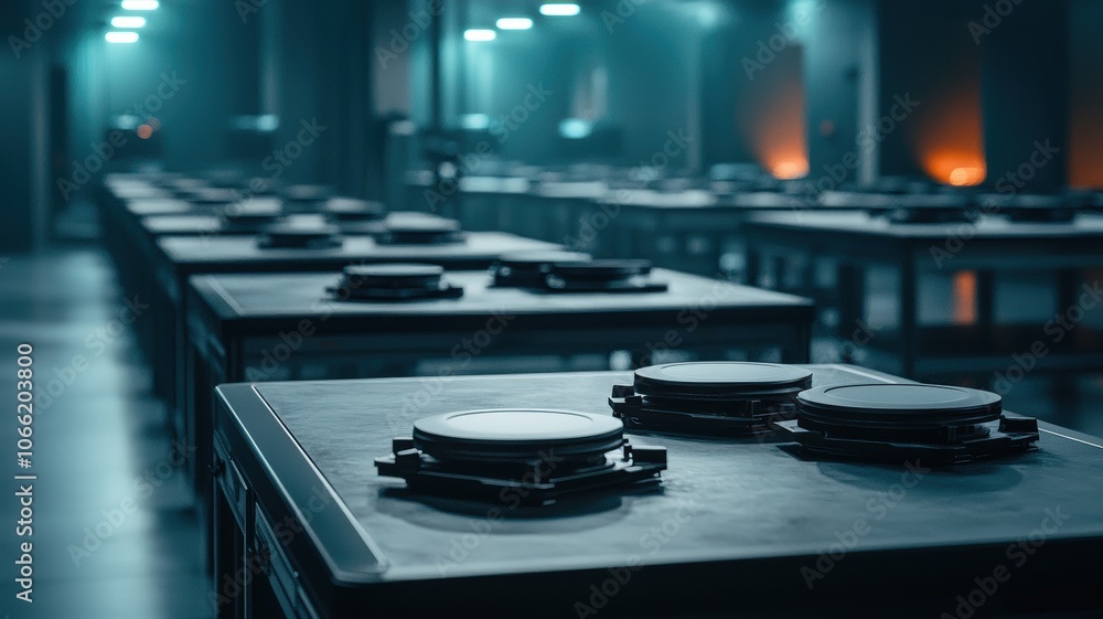 Poster modern robotics in assembly line environment