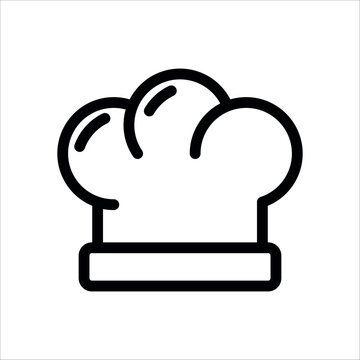 Chef hat icon vector design logo