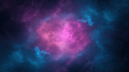 Obraz premium Cosmic Nebula Background Pink Blue Space Clouds