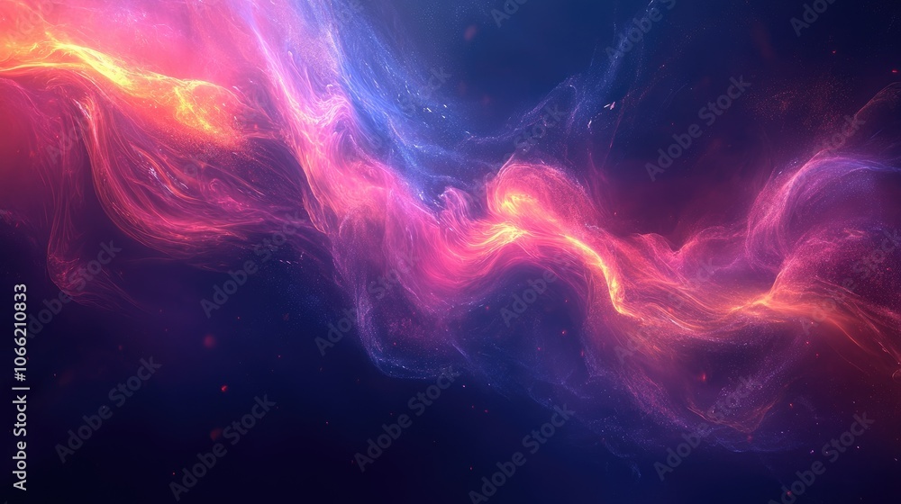 Poster colorful abstract background with light swirls and patterns