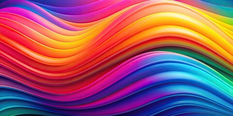 Fototapeta premium Fluid and dynamic gradient wallpaper with colorful wavy design, Abstract, fluid, wavy, gradient, colorful, dynamic