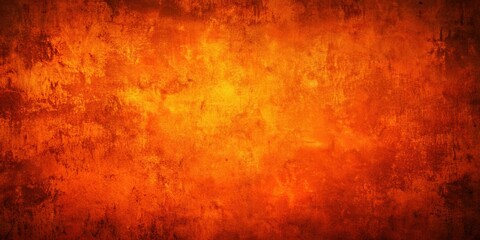 Obraz premium Abstract bright orange grunge texture in dark background, orange, grunge, abstract, texture, dark, design, vivid, vibrant