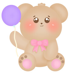 Fototapeta premium teddy bear with heart