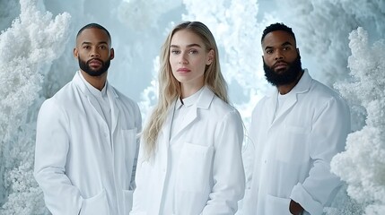 Scientists Analyzing AI Data in Laboratory Setting