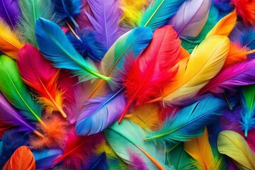 Fototapeta premium colorful feathers of the feathers