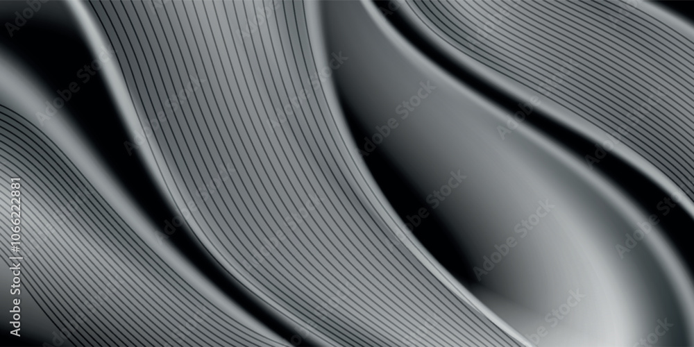 Poster vector abstract geometric stripe diagonal black and white gradient line. minimal futuristic