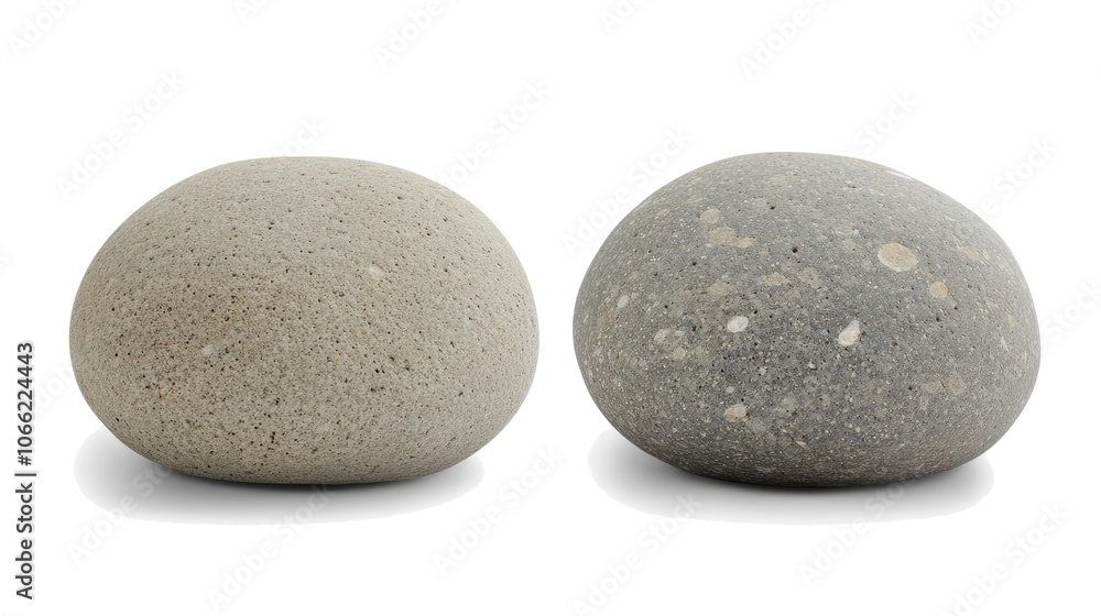 Aufkleber round stone podium rocks displayed on a transparent background generative ai