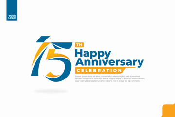 Number 15 logo icon design, 15th birthday logo number, anniversary 15