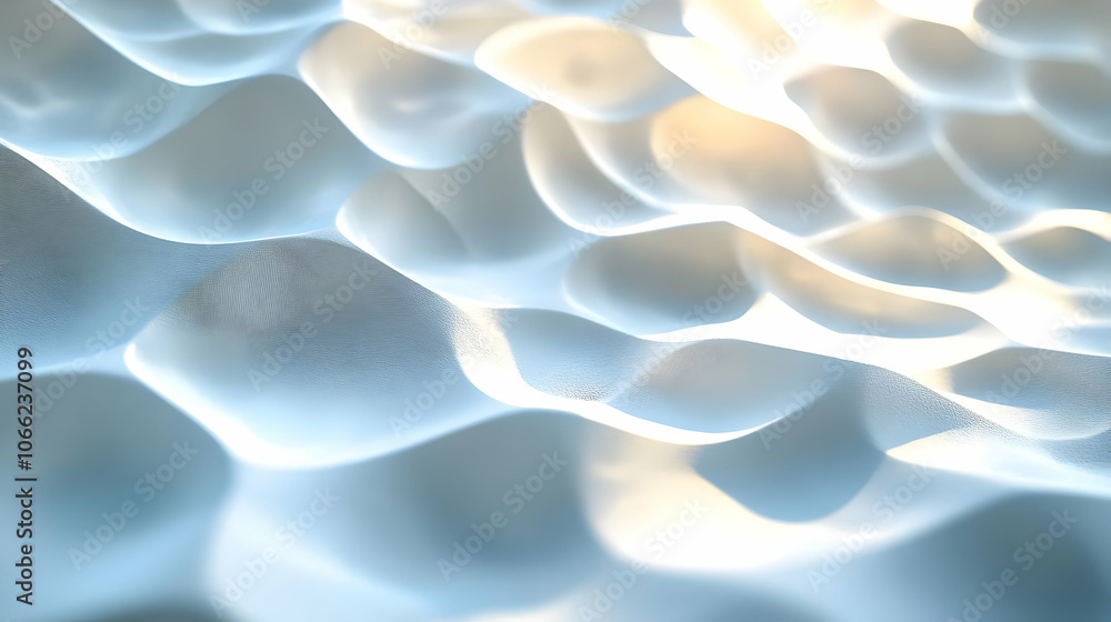 Poster abstract soft bubbles forming a serene pattern, ideal for backgrounds and textures.