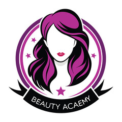 beauty academy logo on white background