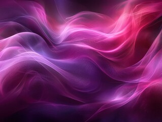 Obraz premium Abstract Pink and Purple Glowing Waves with a Fine Mesh Texture