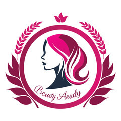 beauty academy logo on white background