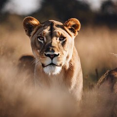 Lioness Photograph Closeup