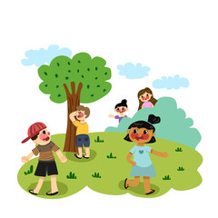 Obraz premium children in the park