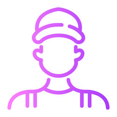 gardener Line Gradient Icon