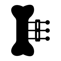 Bone Metal Solid Icon