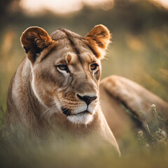 Lioness Photograph Closeup