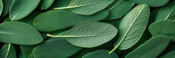 Fototapeta premium Close Up of Sage Leaves.