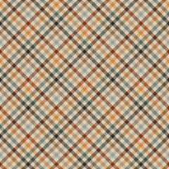 Autumn Plaid Check Seamless Pattern - Cute plaid check repeating pattern design