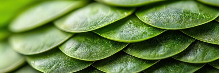 Naklejka premium Green Leaf Texture.